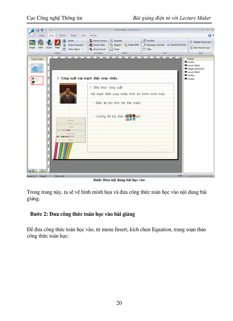 image for page Huong dan su dung LectureMaker chuan