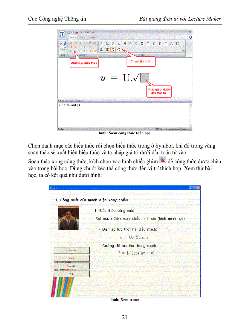 image for page Huong dan su dung LectureMaker chuan