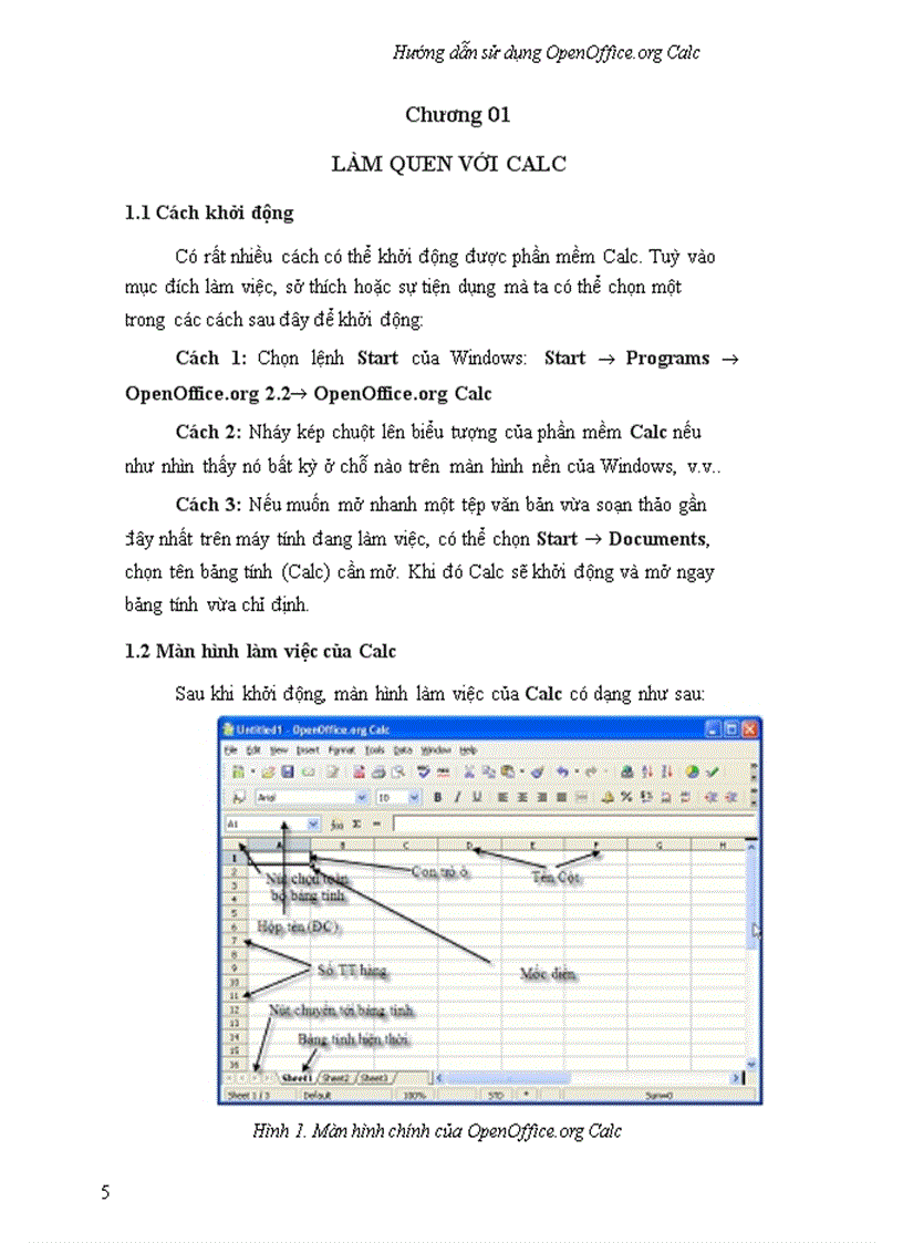 image for page Hướng dẫn sử dụng OpenOffice Calc