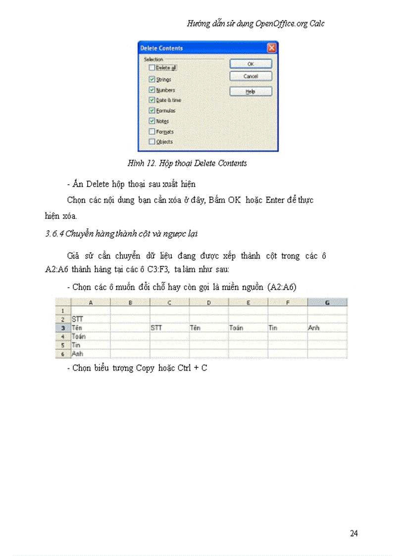 image for page Hướng dẫn sử dụng OpenOffice Calc