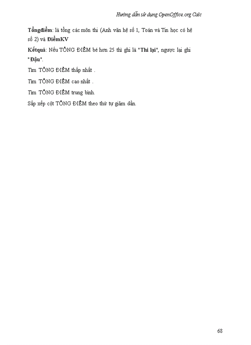 image for page Hướng dẫn sử dụng OpenOffice Calc