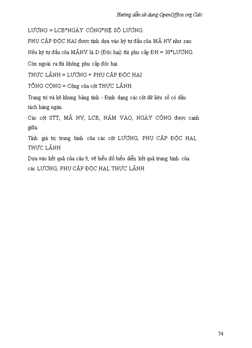 image for page Hướng dẫn sử dụng OpenOffice Calc