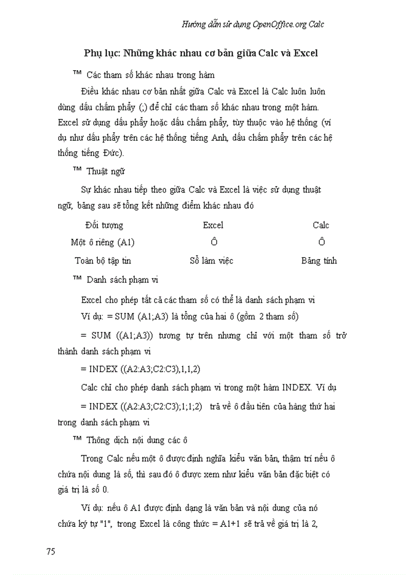 image for page Hướng dẫn sử dụng OpenOffice Calc