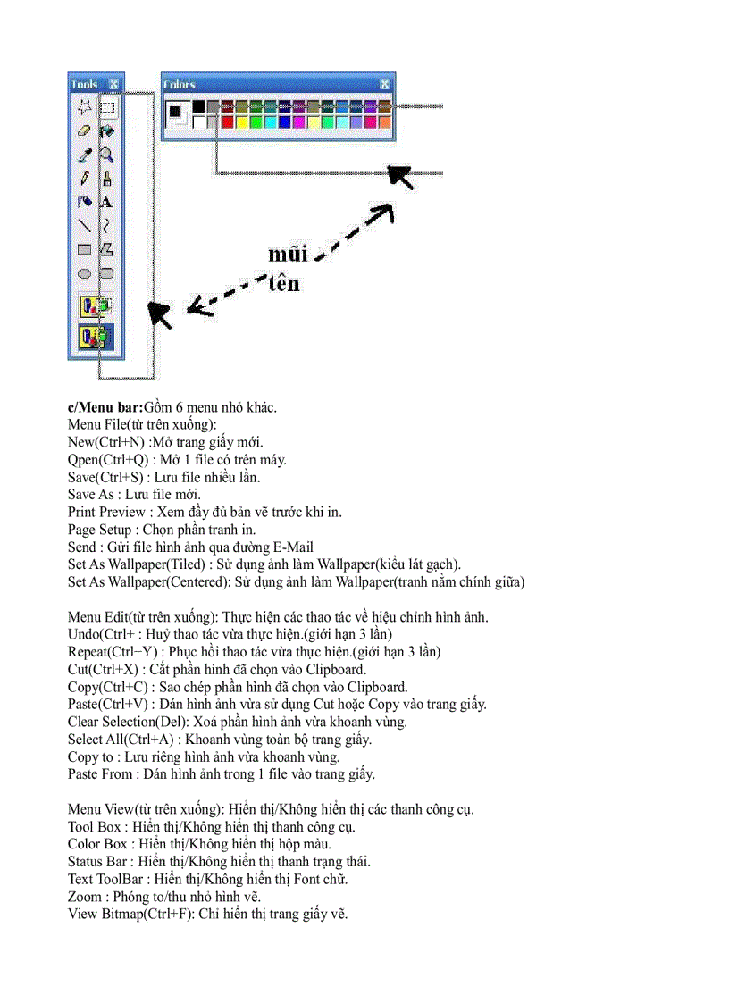 image for page Huong dan su dung Paint cua Windows