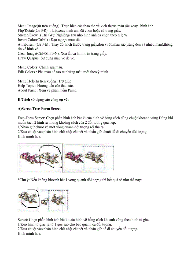 image for page Huong dan su dung Paint cua Windows