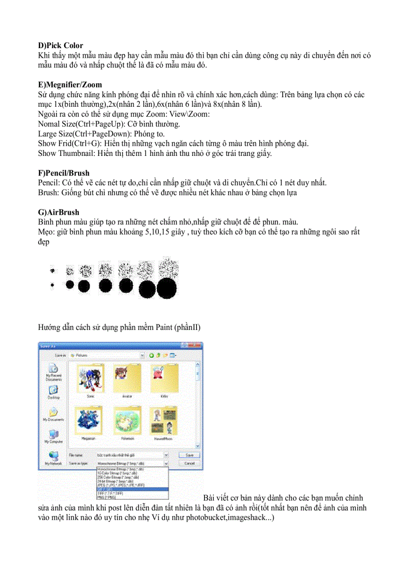 image for page Huong dan su dung Paint cua Windows
