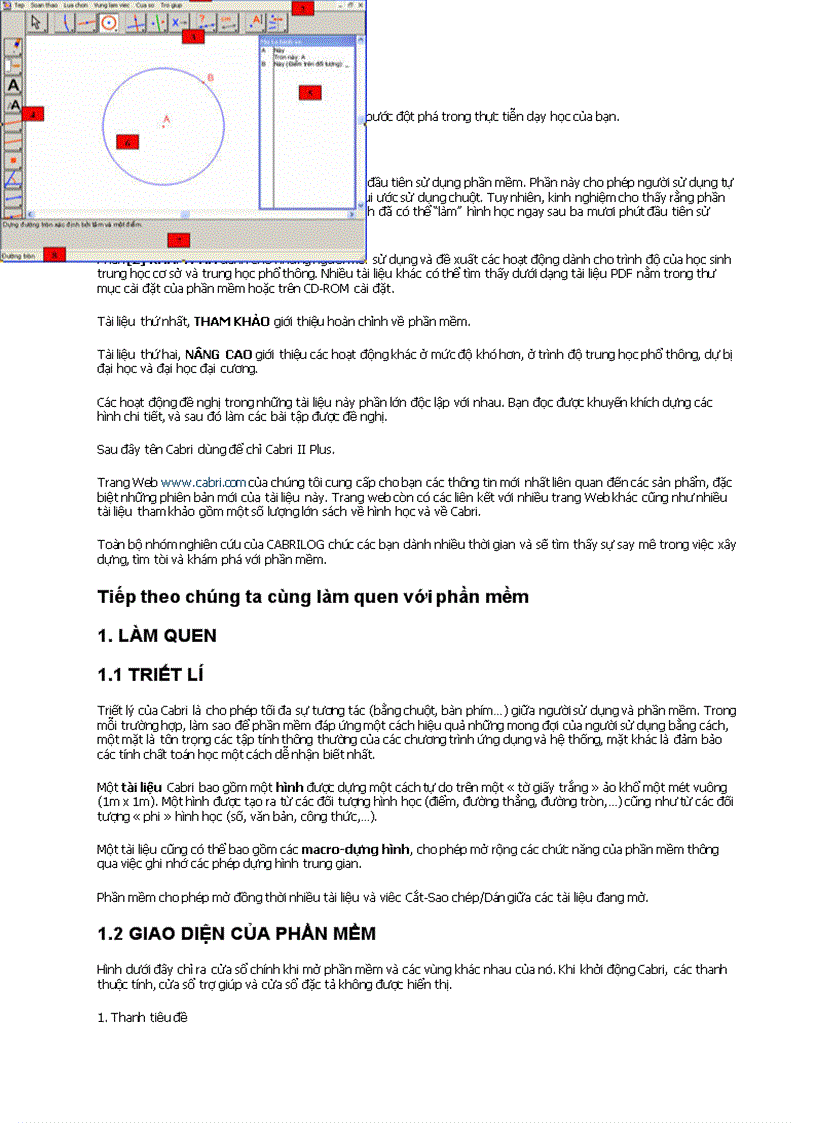 image for page Hướng dẫn sử dụng phần mềm hình học cacbi