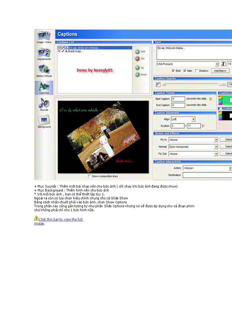 image for page Hướng dẫn sử dụng phần mềm proshow gold