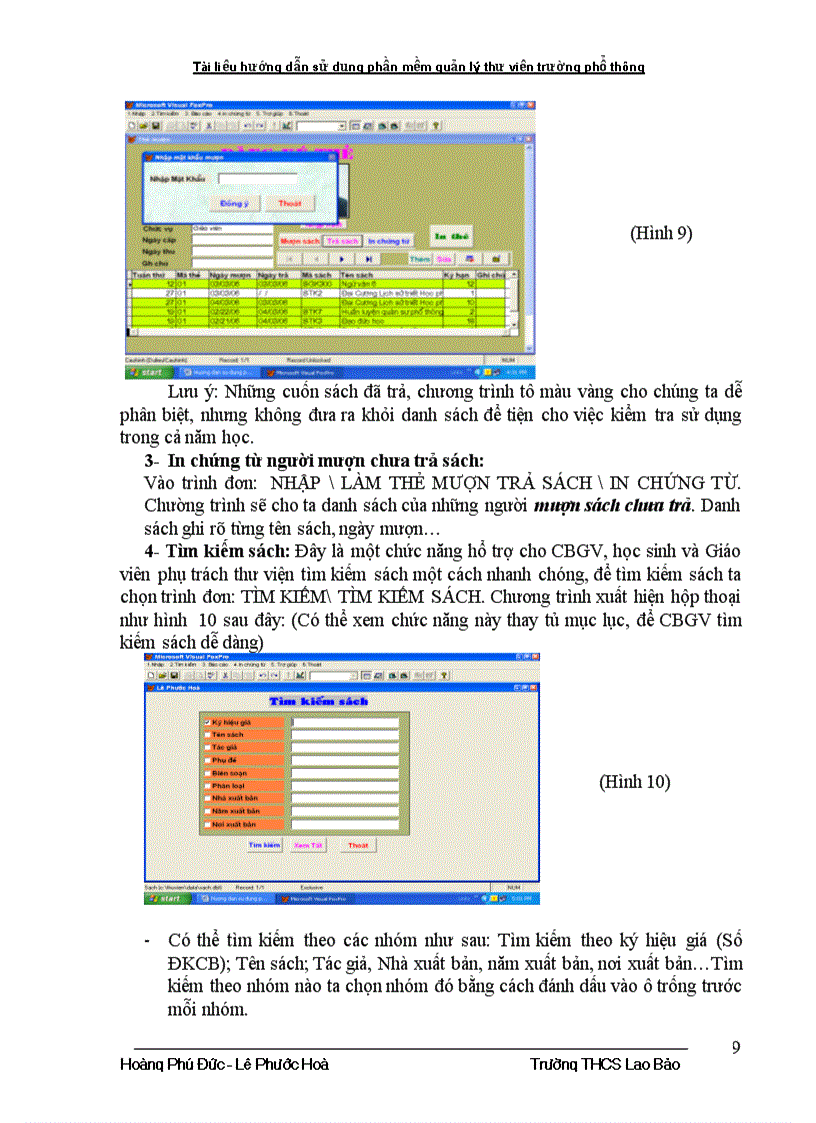 image for page Huong dan su dung phan mem QLTV