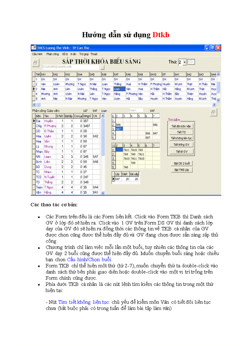 image for page Hướng dẫn sử dụng phần mềm sắp thời khóa biểu