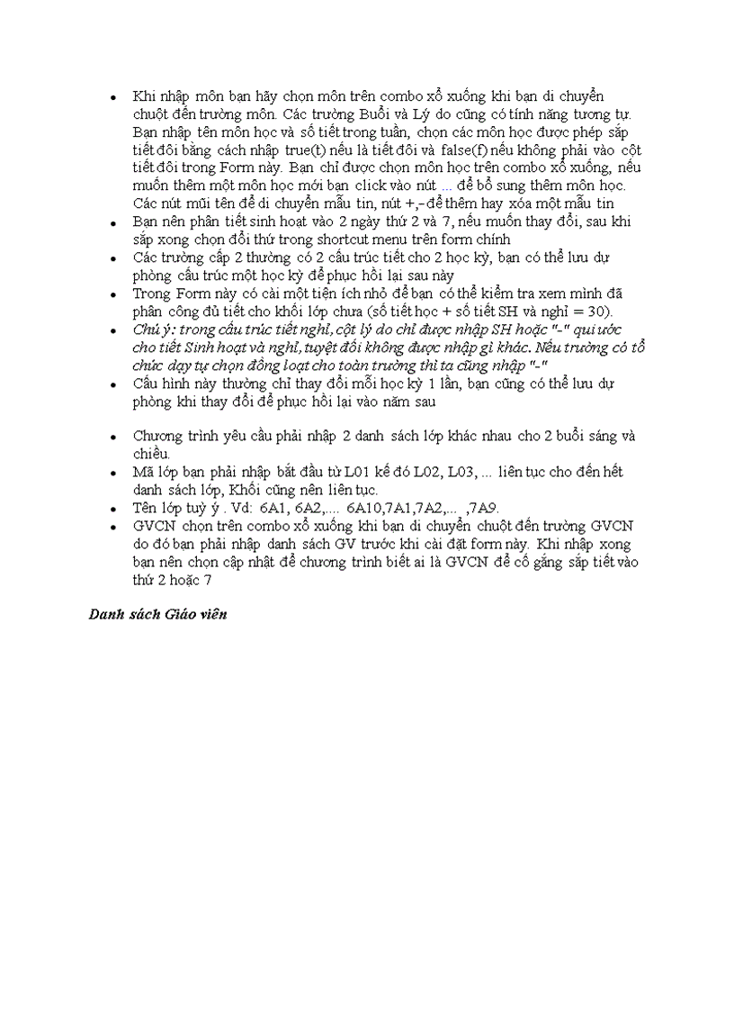 image for page Hướng dẫn sử dụng phần mềm sắp thời khóa biểu