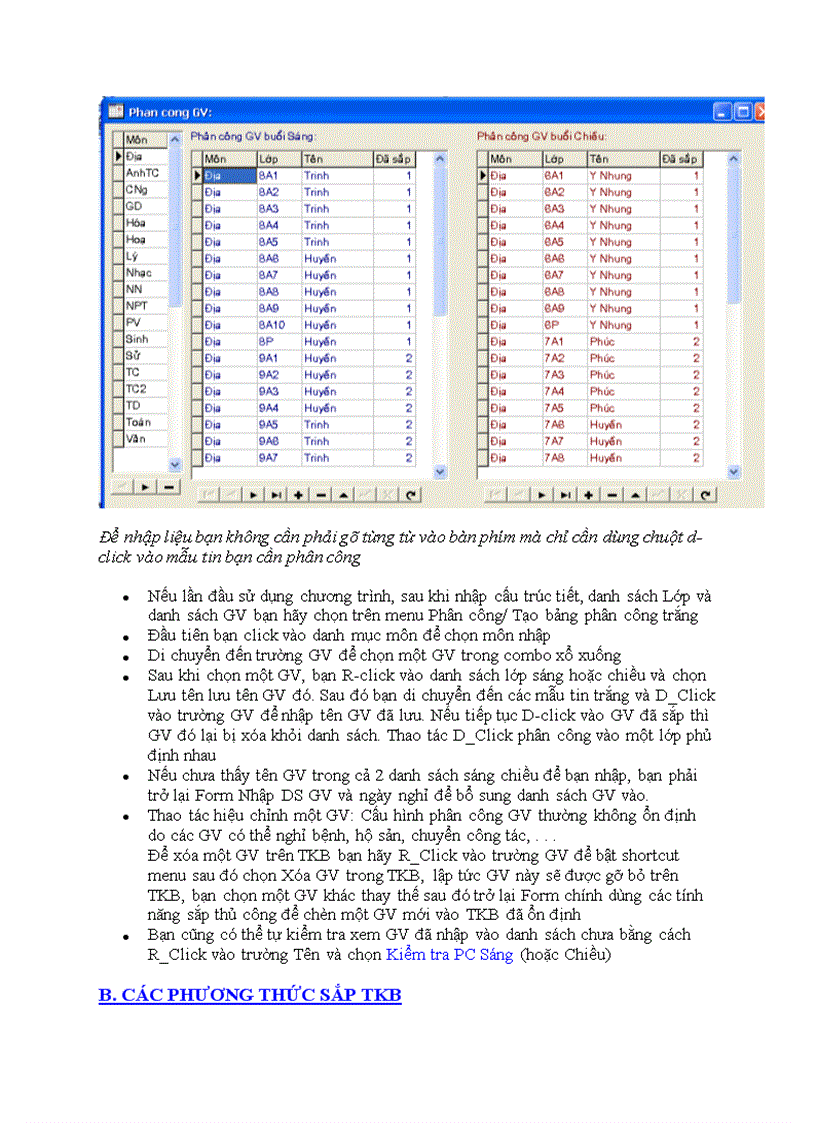 image for page Hướng dẫn sử dụng phần mềm sắp thời khóa biểu