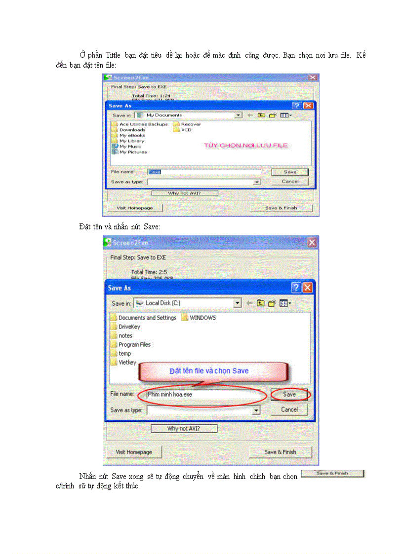 image for page Hưỡng dấn sử dụng phần mềm SCREEN2EXE