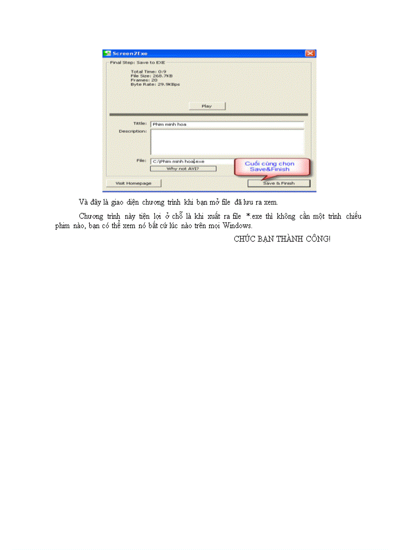 image for page Hưỡng dấn sử dụng phần mềm SCREEN2EXE