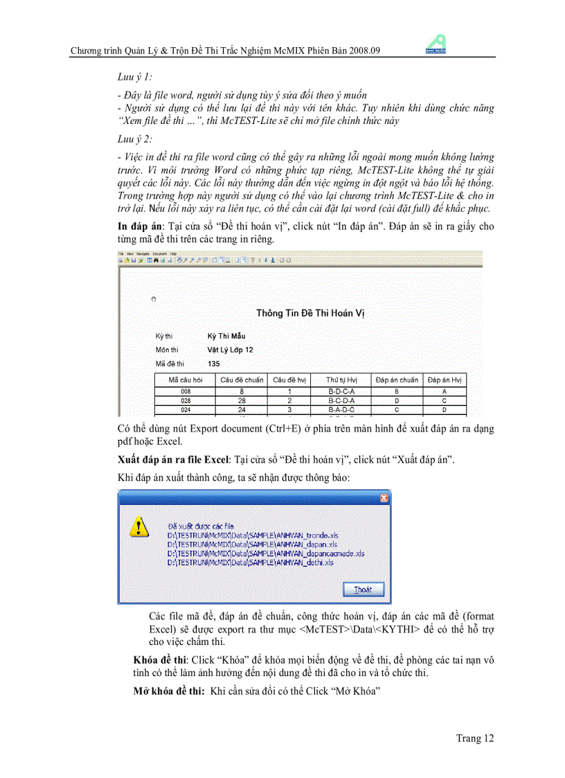 image for page Hướng dẫn sử dụng phàn mềm trắc nghiệm tốt nhất McMix