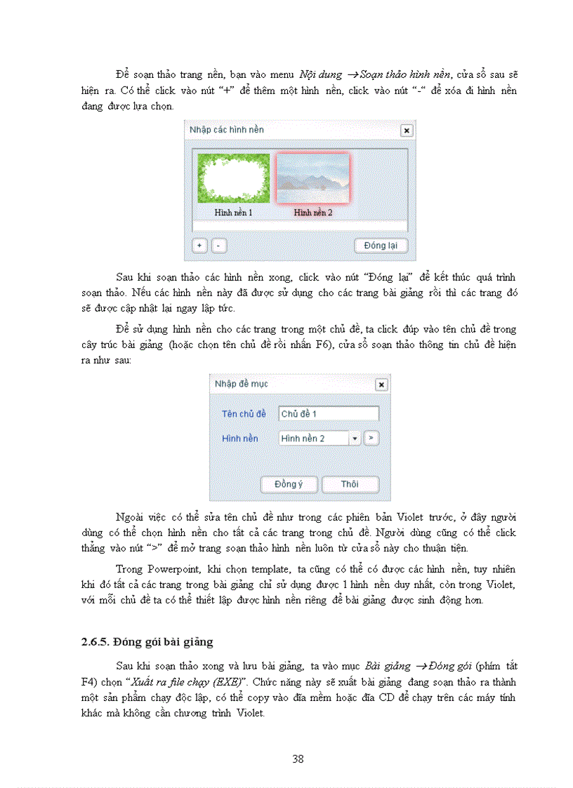 image for page Hướng dẫn sử dụng phần mềm Violet