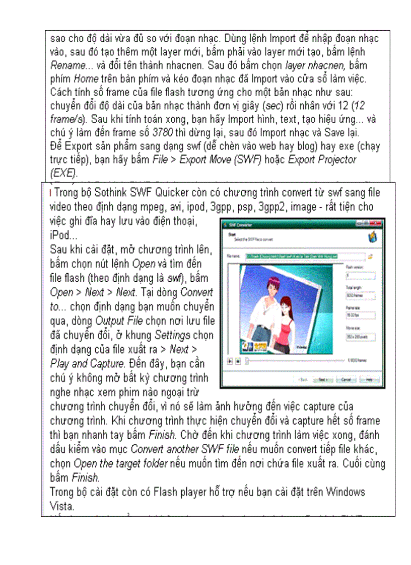 image for page Huong dan su dung PM Flash Sothink SWF Quicker 30