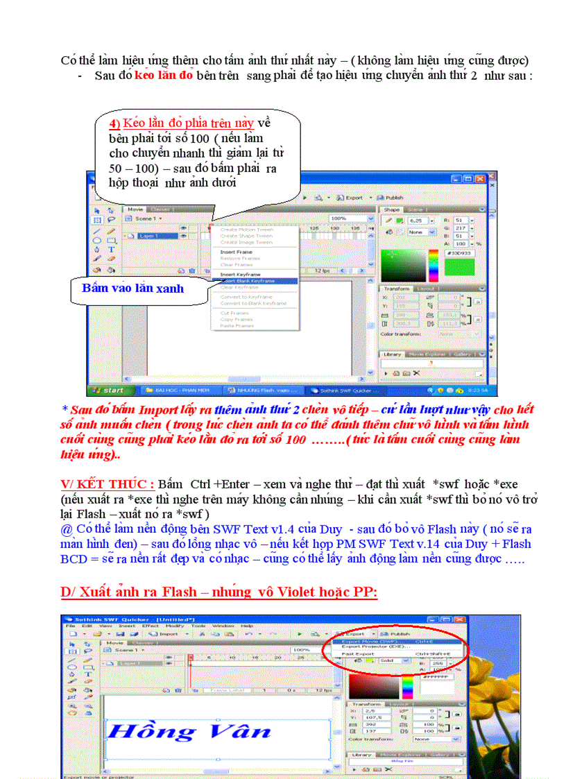 image for page Huong dan su dung PM Flash Sothink SWF Quicker 30