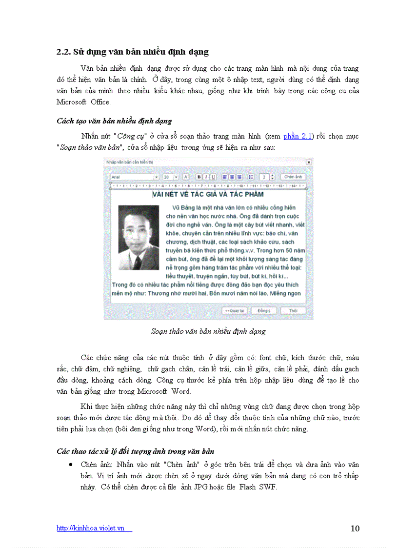 image for page Hướng dẫn sử dụng PM Violet