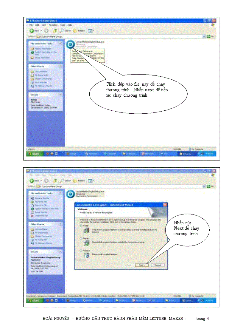 image for page Hướng dẫn sử dụng PM Lecture Maker