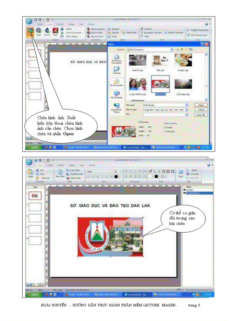 image for page Hướng dẫn sử dụng PM Lecture Maker