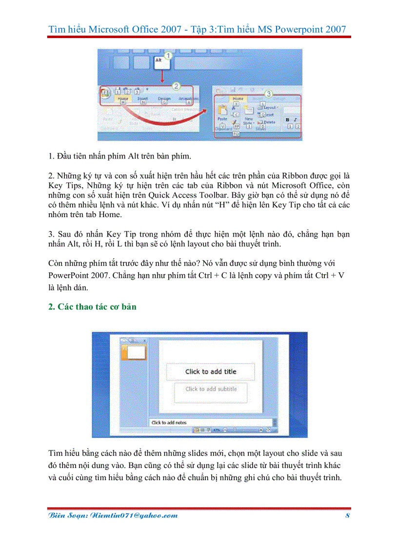 image for page Hướng dẫn sử dụng powerpoint 2007