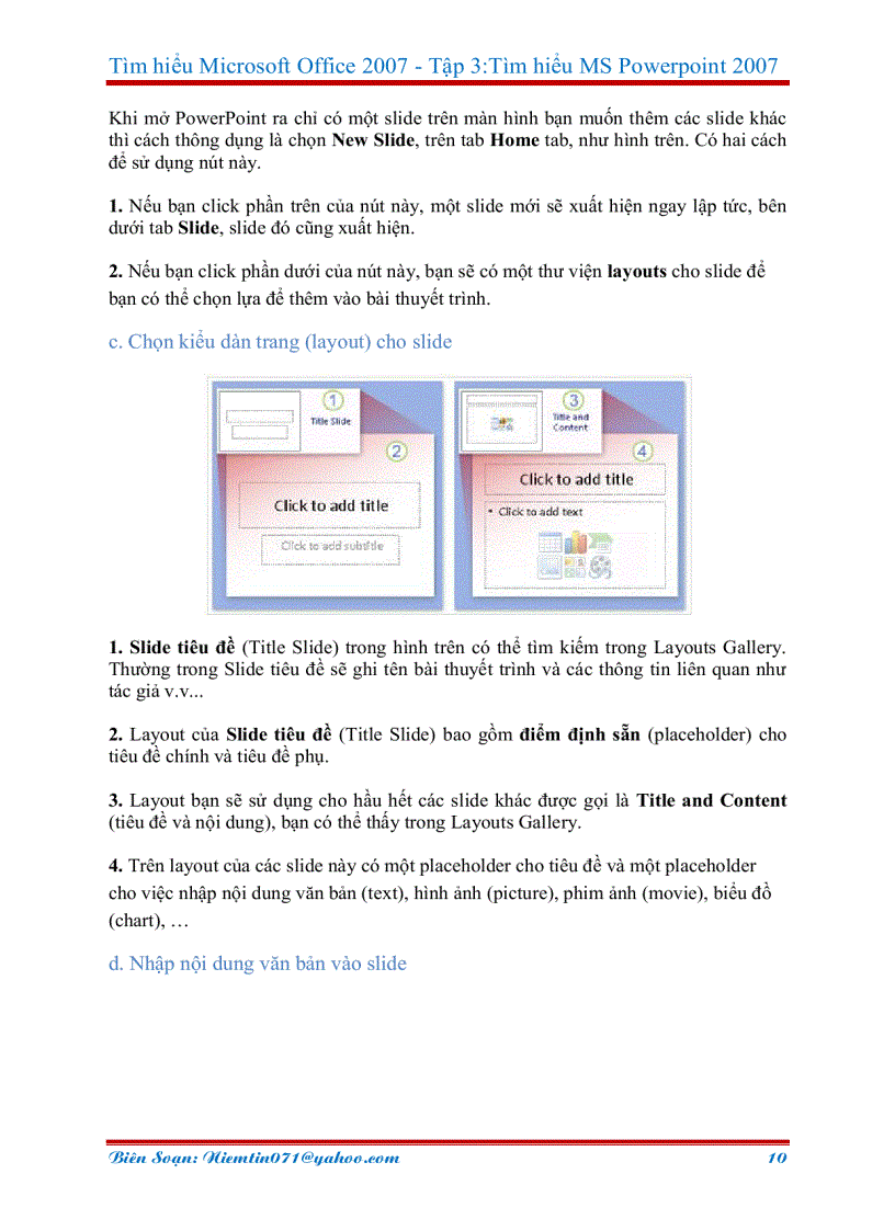 image for page Hướng dẫn sử dụng powerpoint 2007