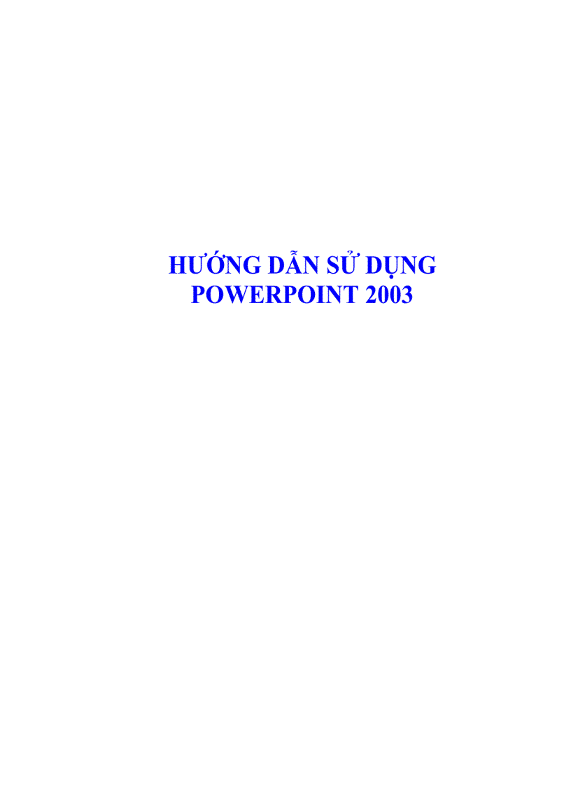 Hướng dân sử dụng powpoit