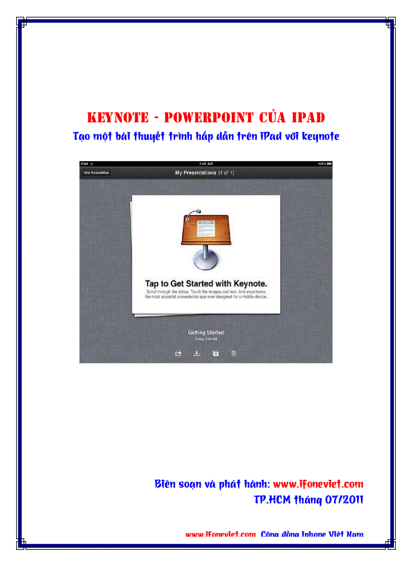 image for page Hướng dẫn sử dụng ứng dụng văn phòng trong IPAD
