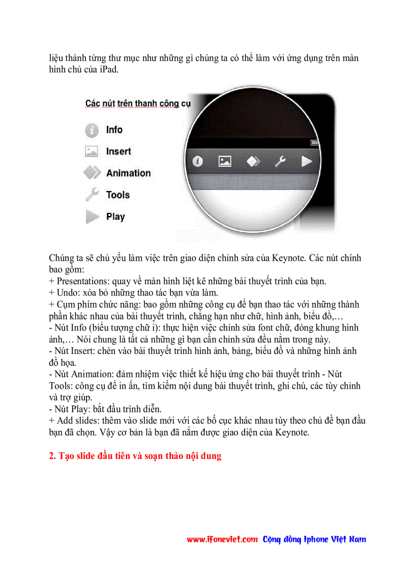 image for page Hướng dẫn sử dụng ứng dụng văn phòng trong IPAD