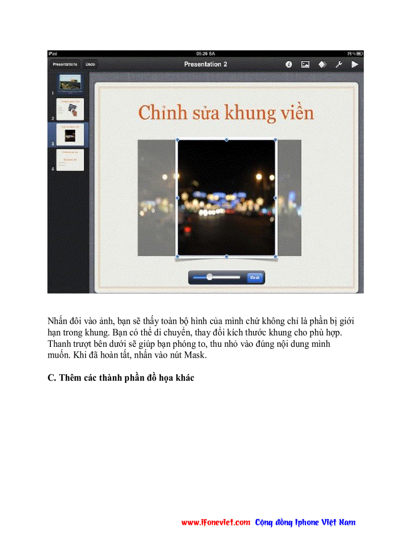 image for page Hướng dẫn sử dụng ứng dụng văn phòng trong IPAD