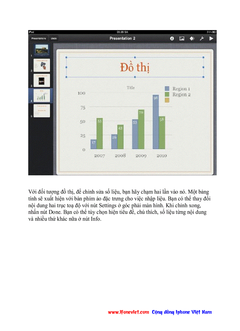 image for page Hướng dẫn sử dụng ứng dụng văn phòng trong IPAD