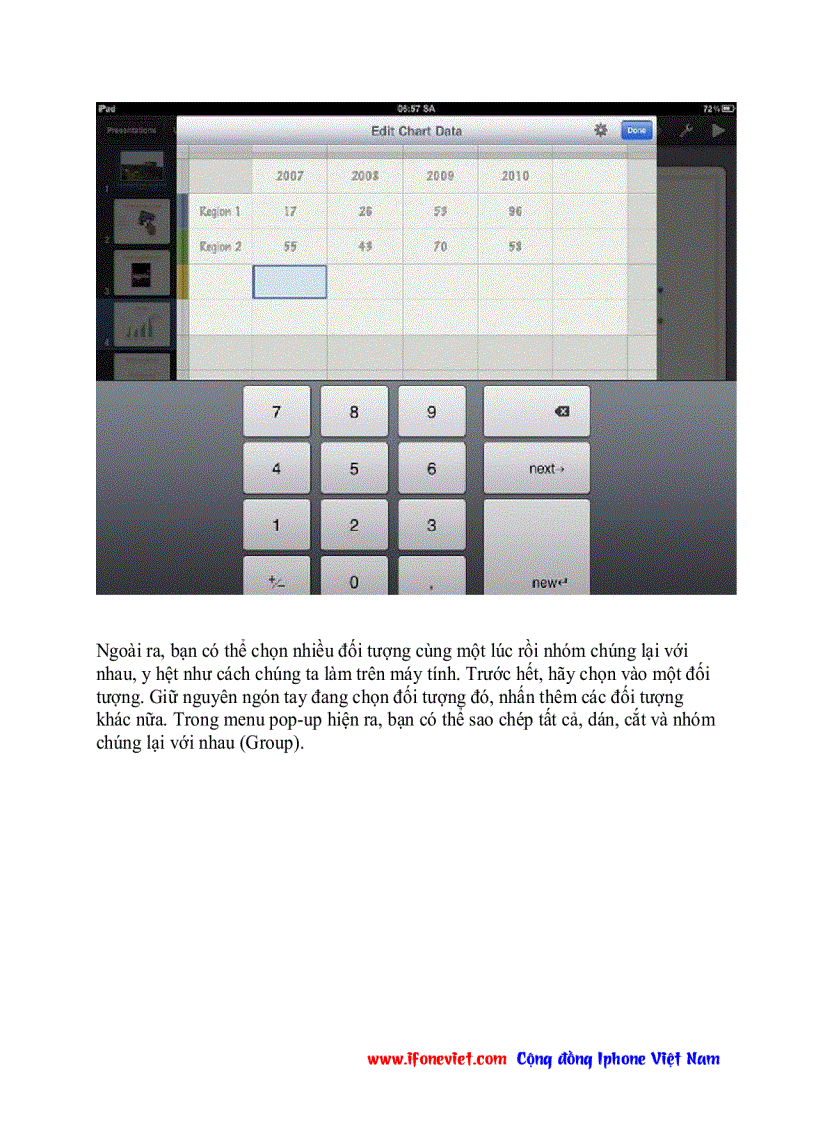 image for page Hướng dẫn sử dụng ứng dụng văn phòng trong IPAD