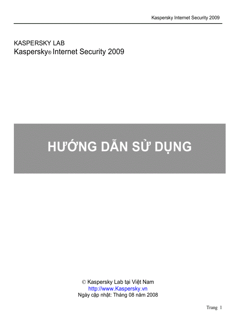 image for page Hướng Dãn Sử Dụng và Cai Dặt Kis 2009