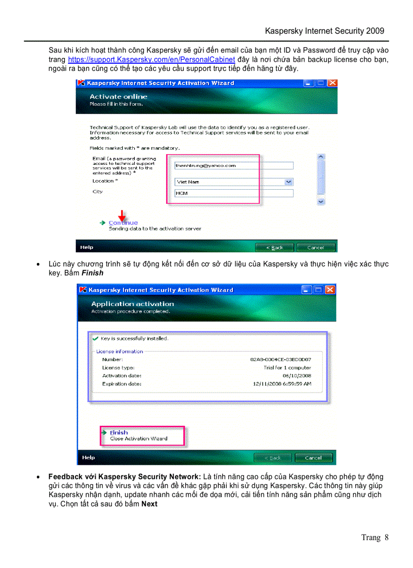 image for page Hướng Dãn Sử Dụng và Cai Dặt Kis 2009
