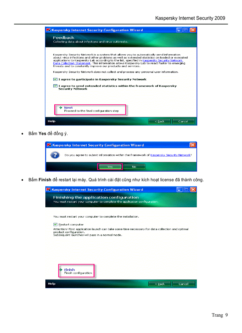 image for page Hướng Dãn Sử Dụng và Cai Dặt Kis 2009