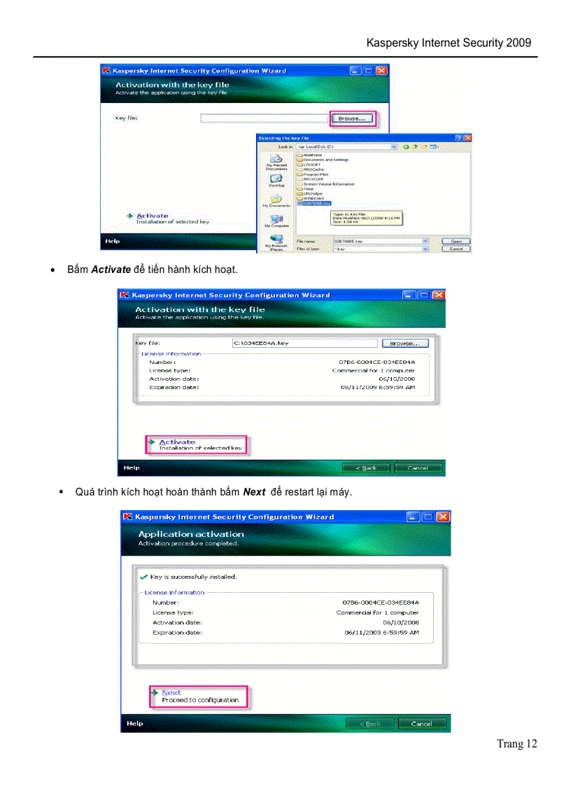 image for page Hướng Dãn Sử Dụng và Cai Dặt Kis 2009