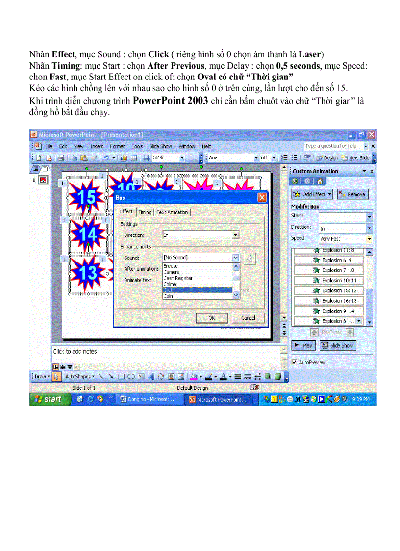 image for page HƯỚNG DẪN TẠO ĐỒNG HỒ ĐẾM GIÂY TRONG PP