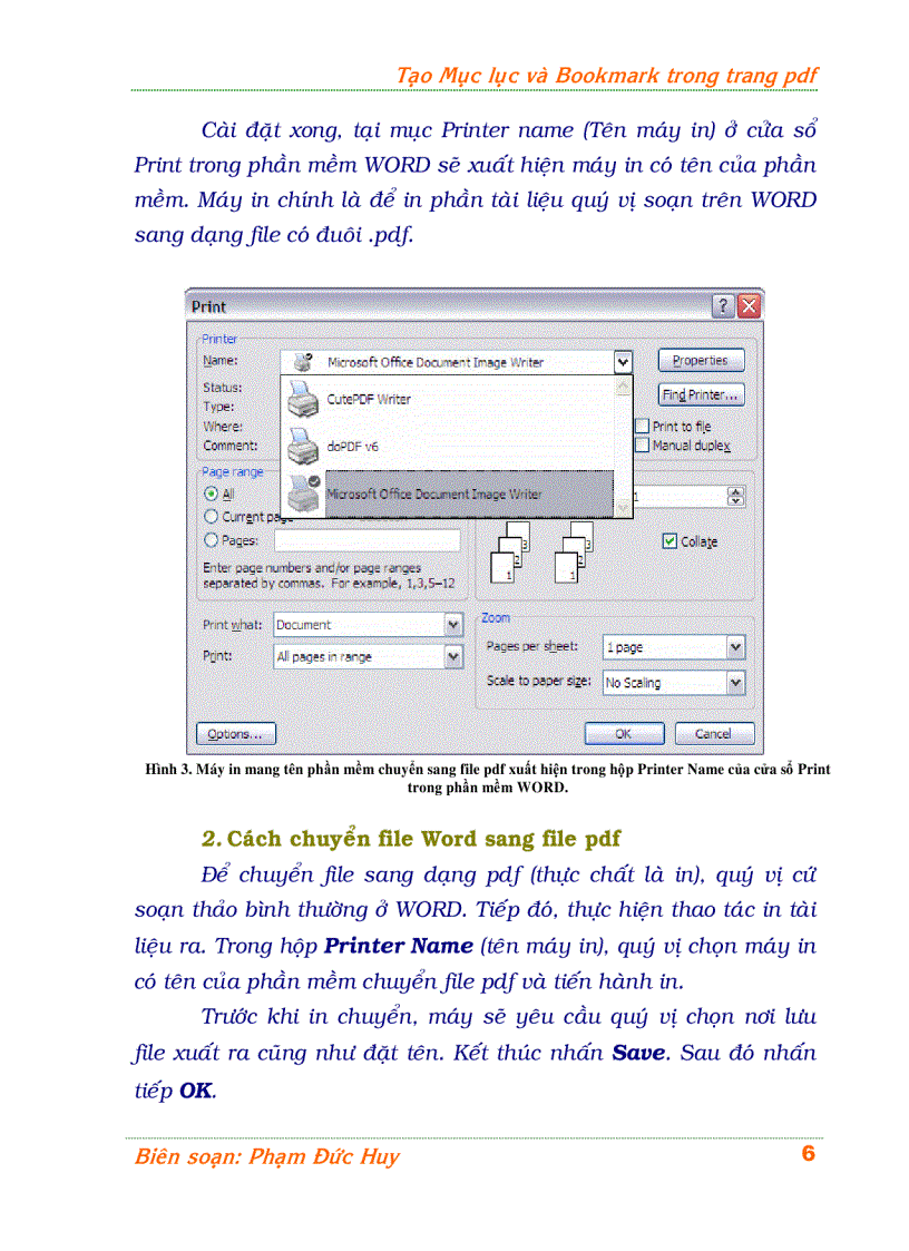 image for page Hướng dẫn tạo mục lục và bookmark cho tệp pdf