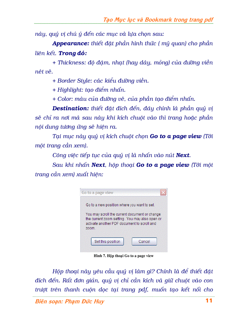 image for page Hướng dẫn tạo mục lục và bookmark cho tệp pdf
