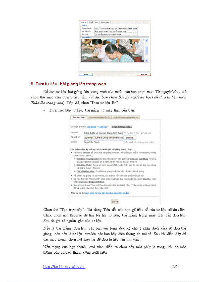 image for page Hướng dẫn tạo Website trên Violet