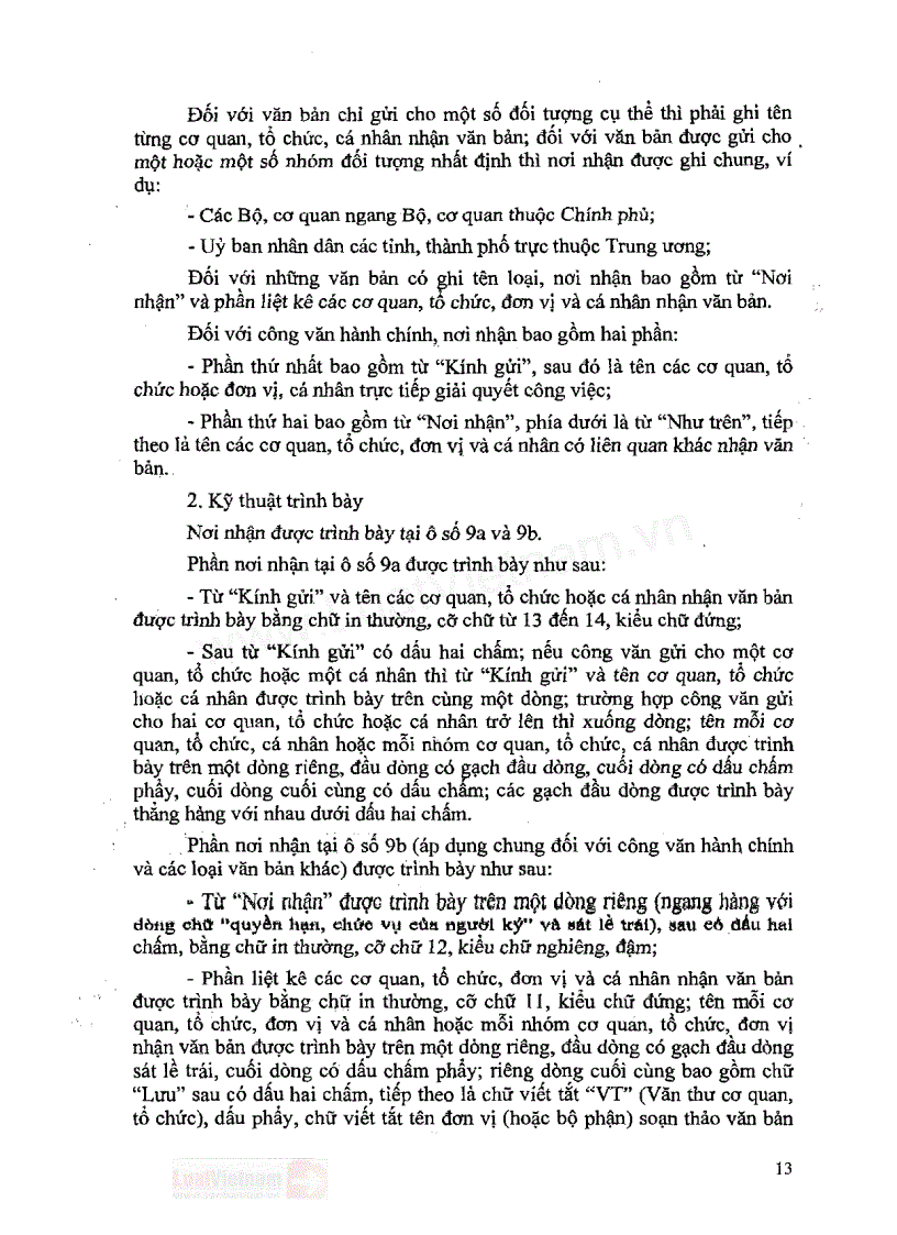 image for page Hướng dẫn thể thức VB