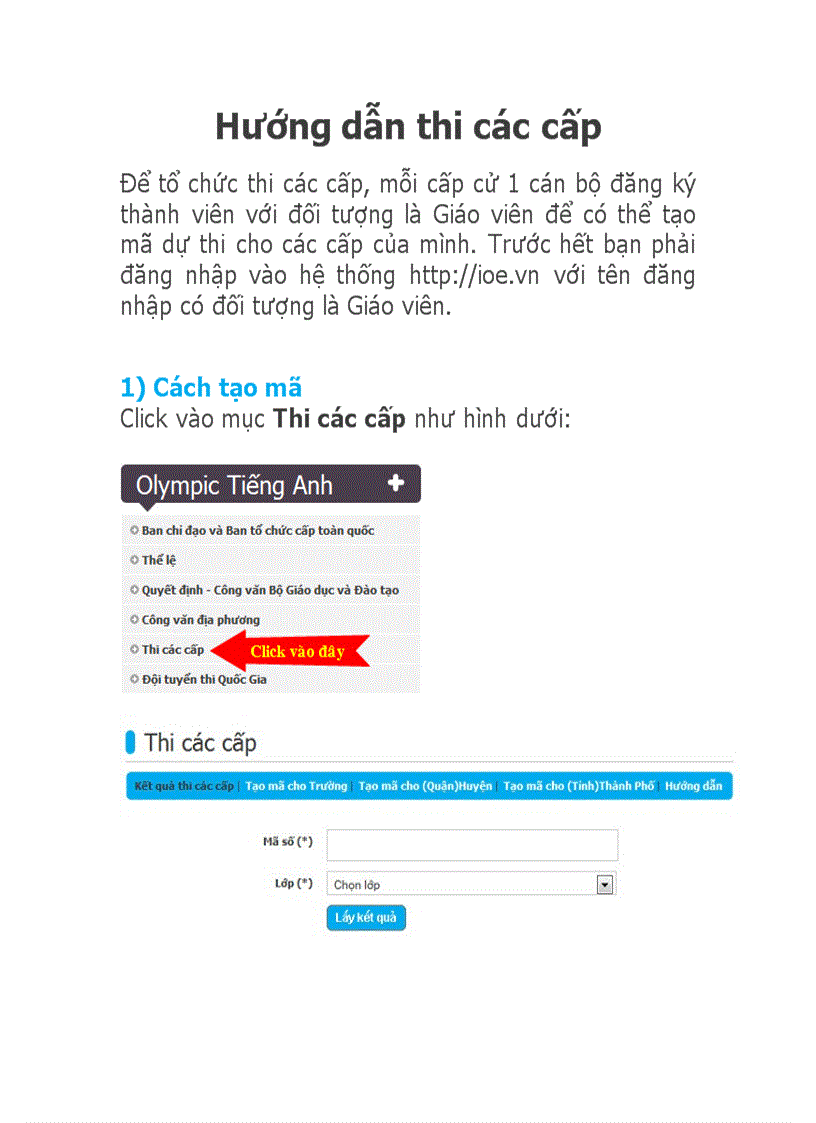 image for page Hướng dẫn thi các cấp