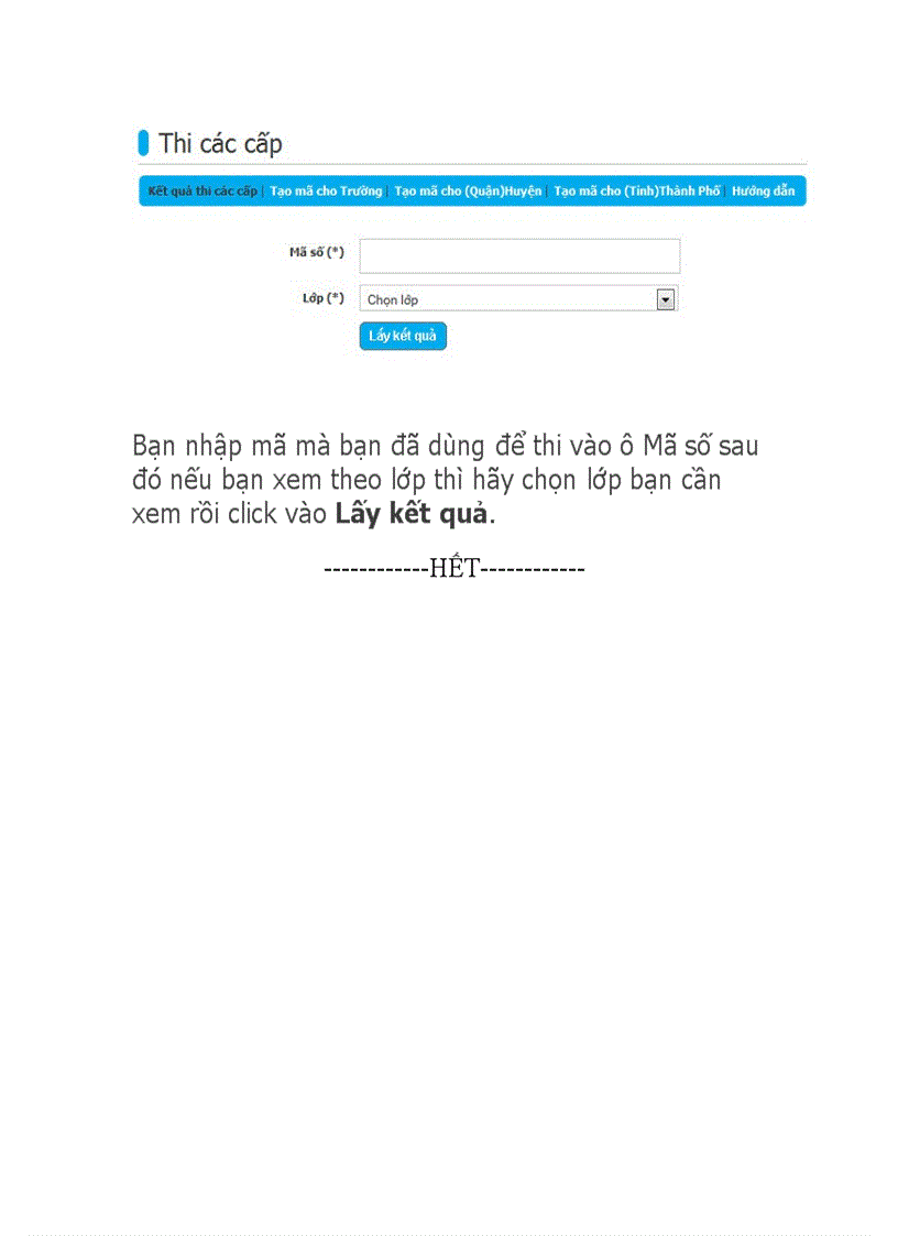 image for page Hướng dẫn thi các cấp