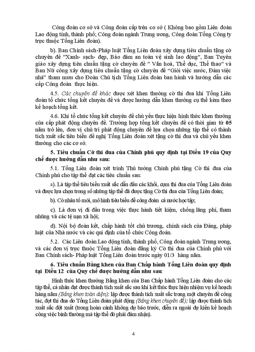 image for page Hướng dẫn thi đua khen thưởng công đoànnn