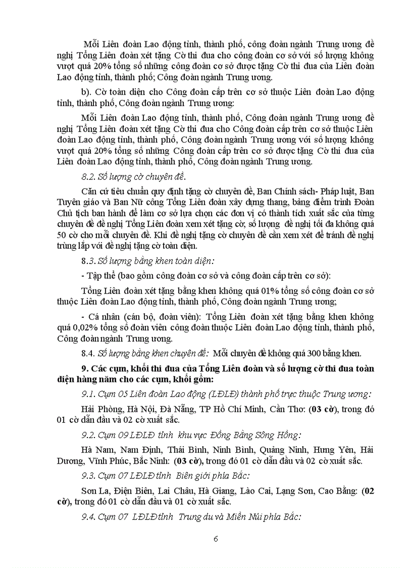 image for page Hướng dẫn thi đua khen thưởng công đoànnn