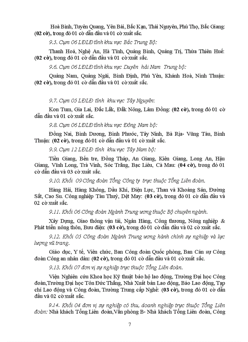 image for page Hướng dẫn thi đua khen thưởng công đoànnn