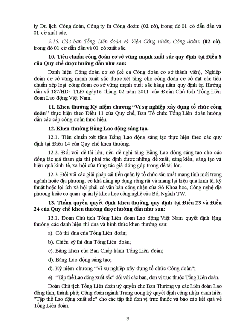 image for page Hướng dẫn thi đua khen thưởng công đoànnn