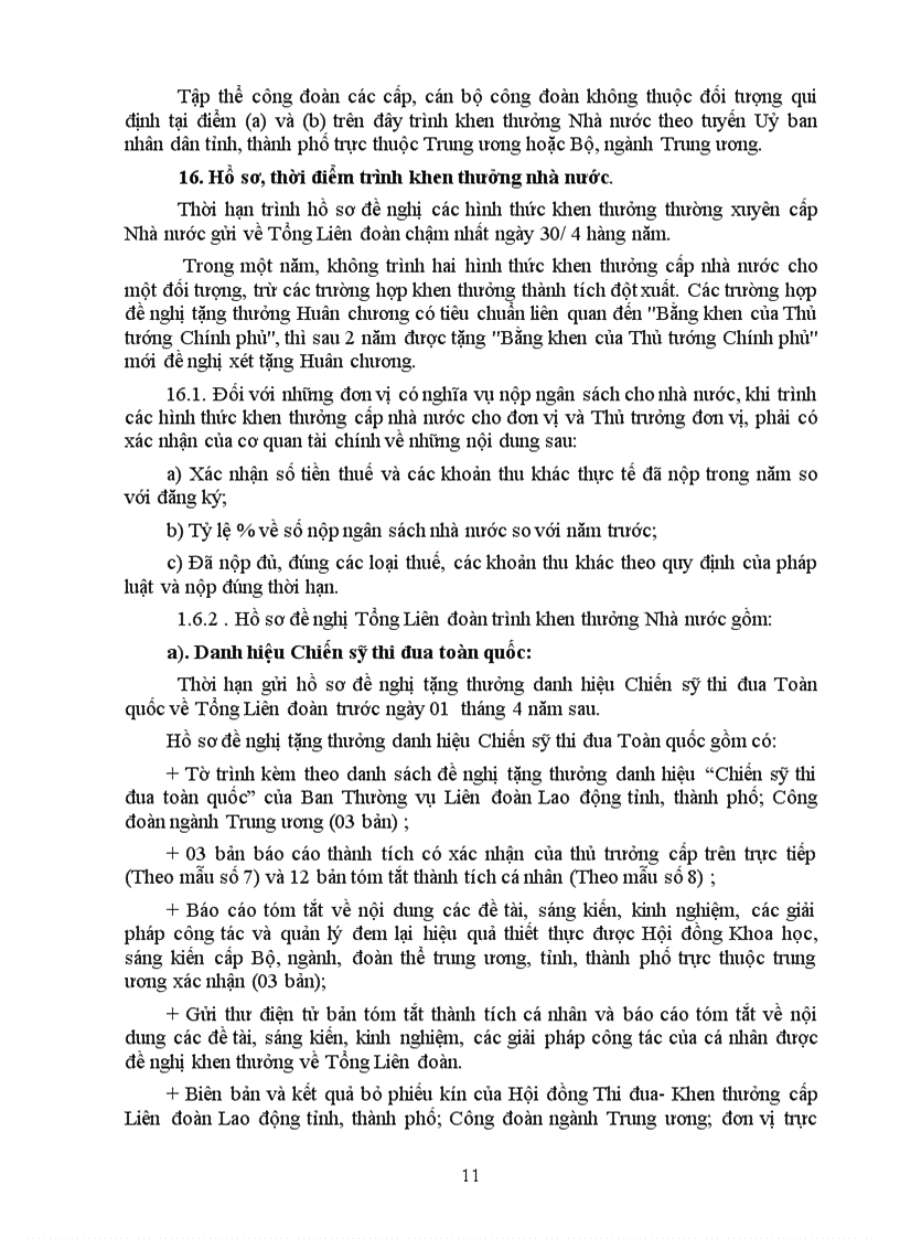 image for page Hướng dẫn thi đua khen thưởng công đoànnn