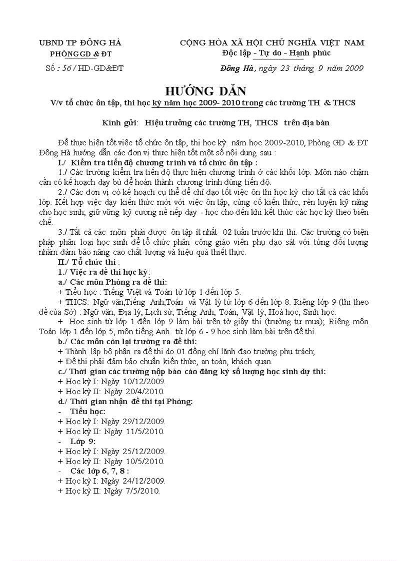 image for page Hướng dẫn thi học kỳ